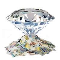 Acquistiamo gioielli di marca con diamanti e singoli diamanti con certificato di garanzia
